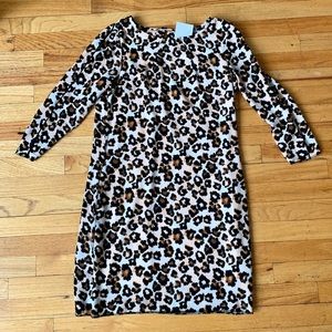 H&M Leopard Shift Dress Size 8